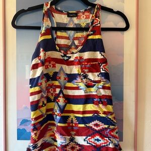 Rue21 Women's Colorful Geometric Tank Top